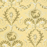 Jester Arabesque Sunlight wallpaper with intricate arabesque pattern, Schumacher