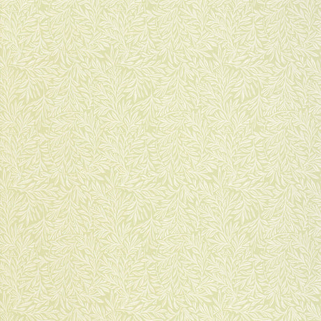 Willow Leaf wallpaper in sage green with intertwining botanical leaf pattern by Schumacher