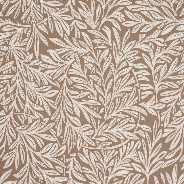 Willow Leaf Mocha by Schumacher Botanical Wallpaper – Schumacher 5004138