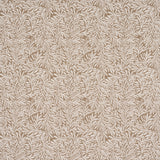Willow Leaf Mocha wallpaper by Schumacher featuring intertwining botanical leaf motifs in a mocha colorway.