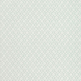 Harbury Trellis Aqua wallpaper with delicate floral and lattice pattern by Schumacher