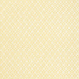 Harbury Trellis wallpaper in Buttercup by Schumacher features a delicate floral and lattice pattern in yellow and white.