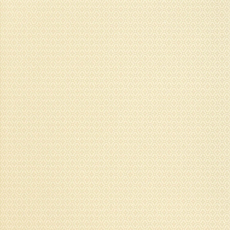 Prescott Diamond tan small-scale ogee motif wallpaper by Schumacher
