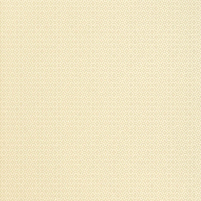 Prescott Diamond tan small-scale ogee motif wallpaper by Schumacher