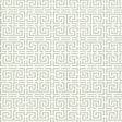 Chinois Fret Mineral by Schumacher, a classic Chinese fretwork geometric wallpaper in mineral colorway