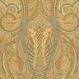 Emile Cachemire Spice by Schumacher - intricate paisley and botanical wallpaper in warm spice tones