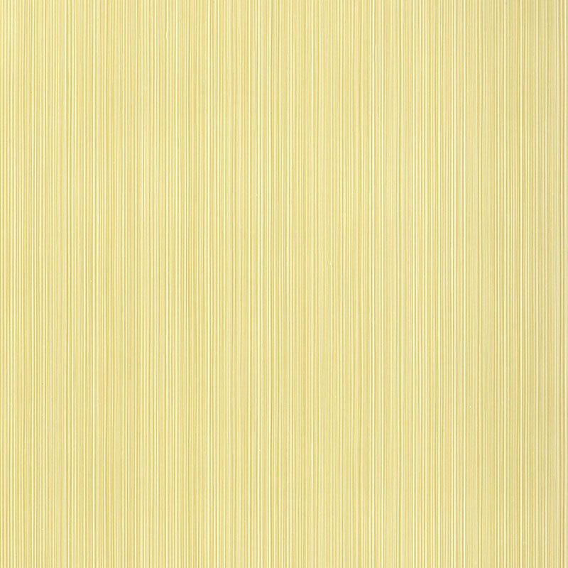 Somerset Strie Willow wallpaper by Schumacher, subtle vertical strié pattern in soft yellow-green tones