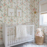 Chickadee Floral Pastels by Schumacher Greenhouse Collection Wallpaper – Schumacher 5004360