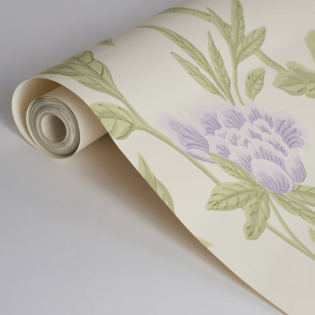 Whitney Floral Lavender by Schumacher Chinoiserie-Inspired Floral Wallpaper – Schumacher 5004384