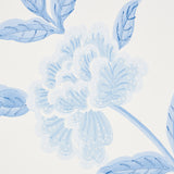 Whitney Floral Blue by Schumacher Chinoiserie-Inspired Floral Wallpaper – Orient Express Collection 5004385