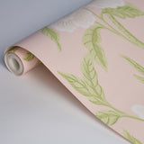 Whitney Floral Blush by Schumacher Chinoiserie-Inspired Floral Wallpaper – Schumacher 5004386