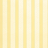 Wallis Stripe wallpaper in Jonquil yellow with alternating solid and floral bands by Schumacher