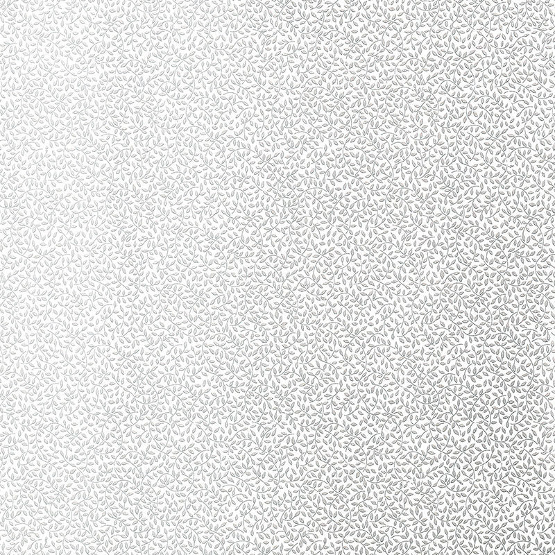 Celano Vine silver wallpaper with a delicate vine pattern by Schumacher.