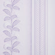 Hydrangea Drape wallpaper in lilac by Schumacher, featuring large-scale floral stripes and ornate border design.