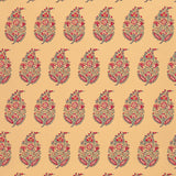 Rajasthan Paisley Jewel wallpaper by Schumacher featuring a traditional paisley motif in vibrant jewel tones on a warm background.