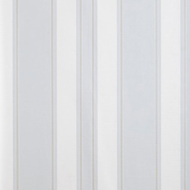 Morgan Stripe Porcelain wallpaper by Schumacher, designed by Matthew Patrick Smyth, featuring a classic vertical stripe pattern in soft porcelain tones.