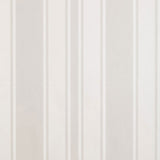Morgan Stripe wallpaper in greige by Schumacher, designed by Matthew Patrick Smyth, featuring a classic vertical stripe pattern.