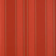 Morgan Stripe wallpaper in Coral by Schumacher, designed by Matthew Patrick Smyth, featuring a bold vertical stripe pattern.