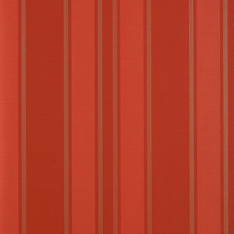 Morgan Stripe wallpaper in Coral by Schumacher, designed by Matthew Patrick Smyth, featuring a bold vertical stripe pattern.