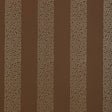 Beekman Stripe wallpaper in Truffle by Schumacher, designed by Matthew Patrick Smyth. Brown ground with abstract squiggle vertical stripes.
