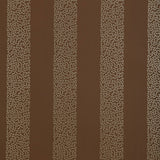 Beekman Stripe wallpaper in Truffle by Schumacher, designed by Matthew Patrick Smyth. Brown ground with abstract squiggle vertical stripes.