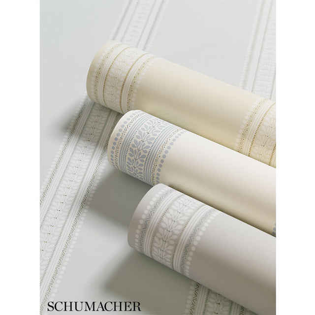 Lorraine Stripe Limestone by Schumacher Decorative Stripe Wallpaper – Schumacher 5004581