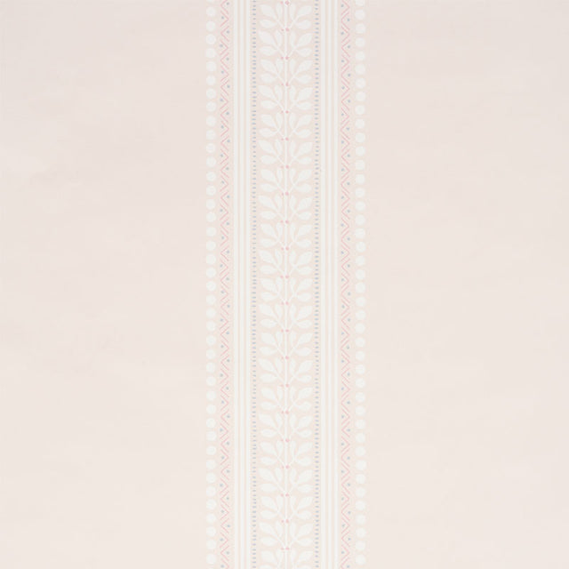 Lorraine Stripe Blush by Schumacher Classic Stripe Wallpaper – Schumacher 5004584