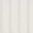 Lorraine Stripe wallpaper in Linen by Schumacher, a classic three-color stripe design with refined antique-inspired details.
