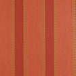 Lansdowne Strie Stripe wallpaper in coral by Schumacher, designed by Matthew Patrick Smyth, featuring a classic alternating stripe pattern inspired by English porcelain.
