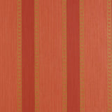 Lansdowne Strie Stripe wallpaper in coral by Schumacher, designed by Matthew Patrick Smyth, featuring a classic alternating stripe pattern inspired by English porcelain.