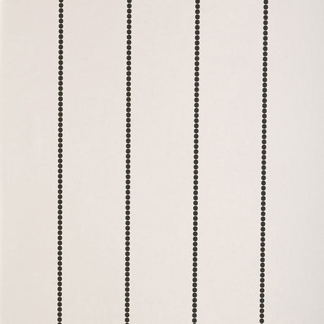 Gabrielle Stripe wallpaper in Graphite by Schumacher, featuring beaded vertical stripes inspired by couture embroidery.