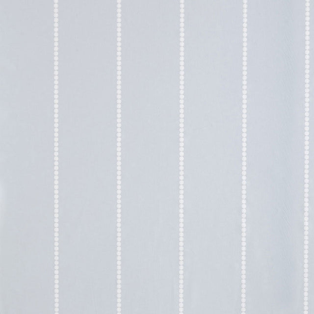 Gabrielle Stripe Porcelain wallpaper by Schumacher featuring beaded vertical stripes in a soft porcelain colorway.