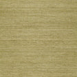Olive green sisal textured wallpaper from Schumacher's Essential Collection, shown in close-up and styled in a modern interior.