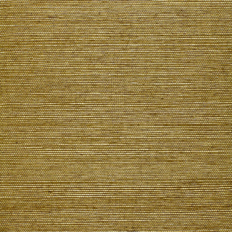 Haruki Sisal Sage wallcovering by Schumacher shown in a styled interior and close-up texture view.