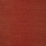 Haruki Sisal Garnet wallcovering by Schumacher, textured red sisal wallpaper sample and styled interior view.