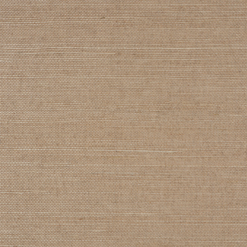 Haruki Sisal Flax wallpaper by Schumacher, natural textured wallcovering in a neutral beige colorway.