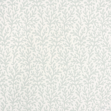 Sea Coral Mineral wallpaper by Schumacher featuring a small-scale, allover coral motif in a soft mineral colorway.