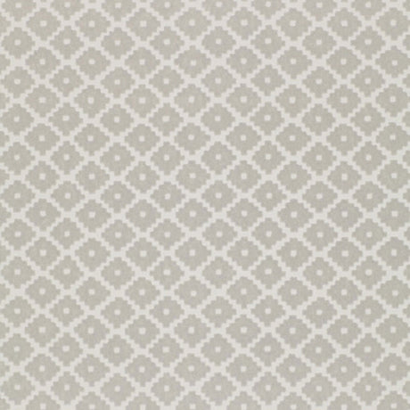 ZIGGURAT silver geometric patterned wallpaper by Schumacher