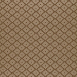 ZIGGURAT wallpaper in Mink by Schumacher features a geometric diamond pattern in brown and beige tones.