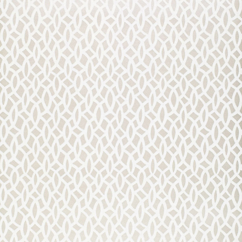 Chain Link Silver geometric wallpaper by Schumacher