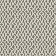 Chain Link Charcoal geometric wallpaper by Schumacher, interlocking white pattern on dark background