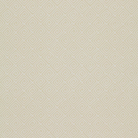 Greek Key Bone geometric wallpaper by Schumacher, The Smart Set collection, surface print, washable, 27 inch width