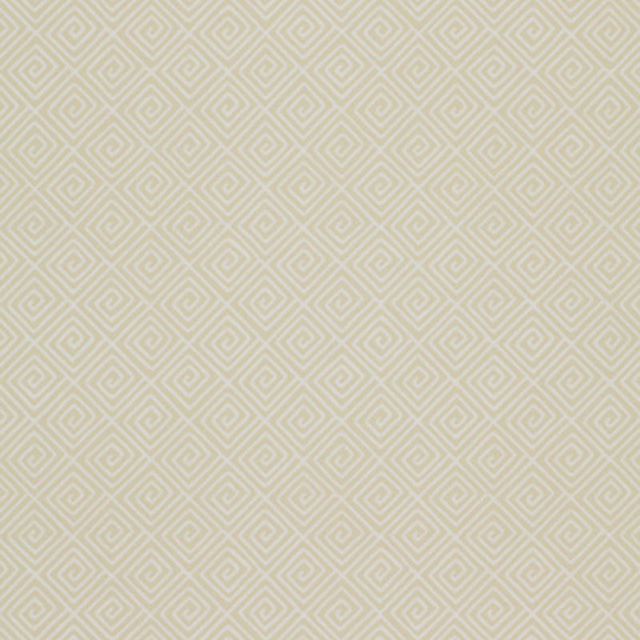 Greek Key Bone geometric wallpaper by Schumacher, The Smart Set collection, surface print, washable, 27 inch width