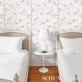 A-TWITTER Soft Multi by Schumacher Whimsical Bird Wallpaper – Schumacher 5005033SAM