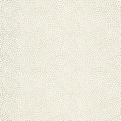 Mosaic Silver wallpaper from the Modern Nature collection by Schumacher, featuring a geometric mosaic pattern in a subtle silver colorway.