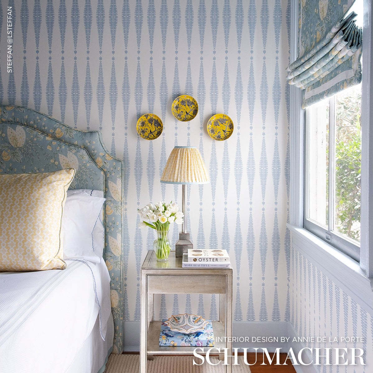Fern Tree Sky by Kelly Wearstler Modern Botanical Wallpaper – Schumacher 5005074