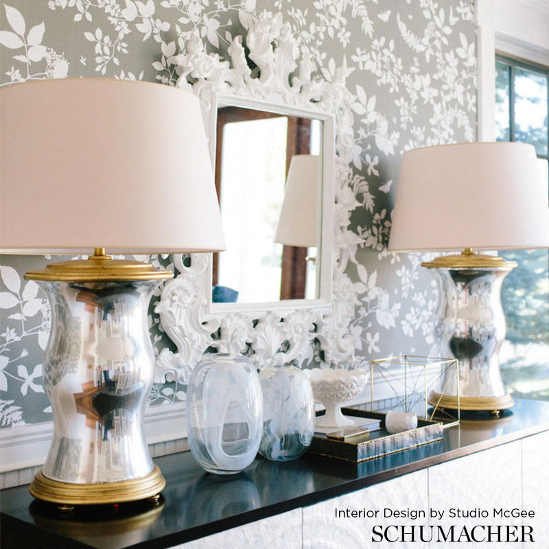 Shadow Vine Bone by Schumacher Modern Nature Collection Botanical Wallpaper – Schumacher 5005100