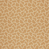 GIRAFFE Sienna Modern Nature Collection wallpaper by Schumacher with abstract animal-inspired pattern in warm brown and cream.