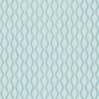 Ribbon Wave Aqua wallpaper with undulating wave design and dotted ribbon-like stripes by Schumacher