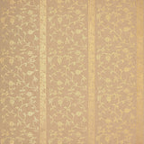 KHANPUR VINE wallpaper in Gilt by Schumacher, Jaipur Collection. Elegant gold vine pattern on a neutral background.